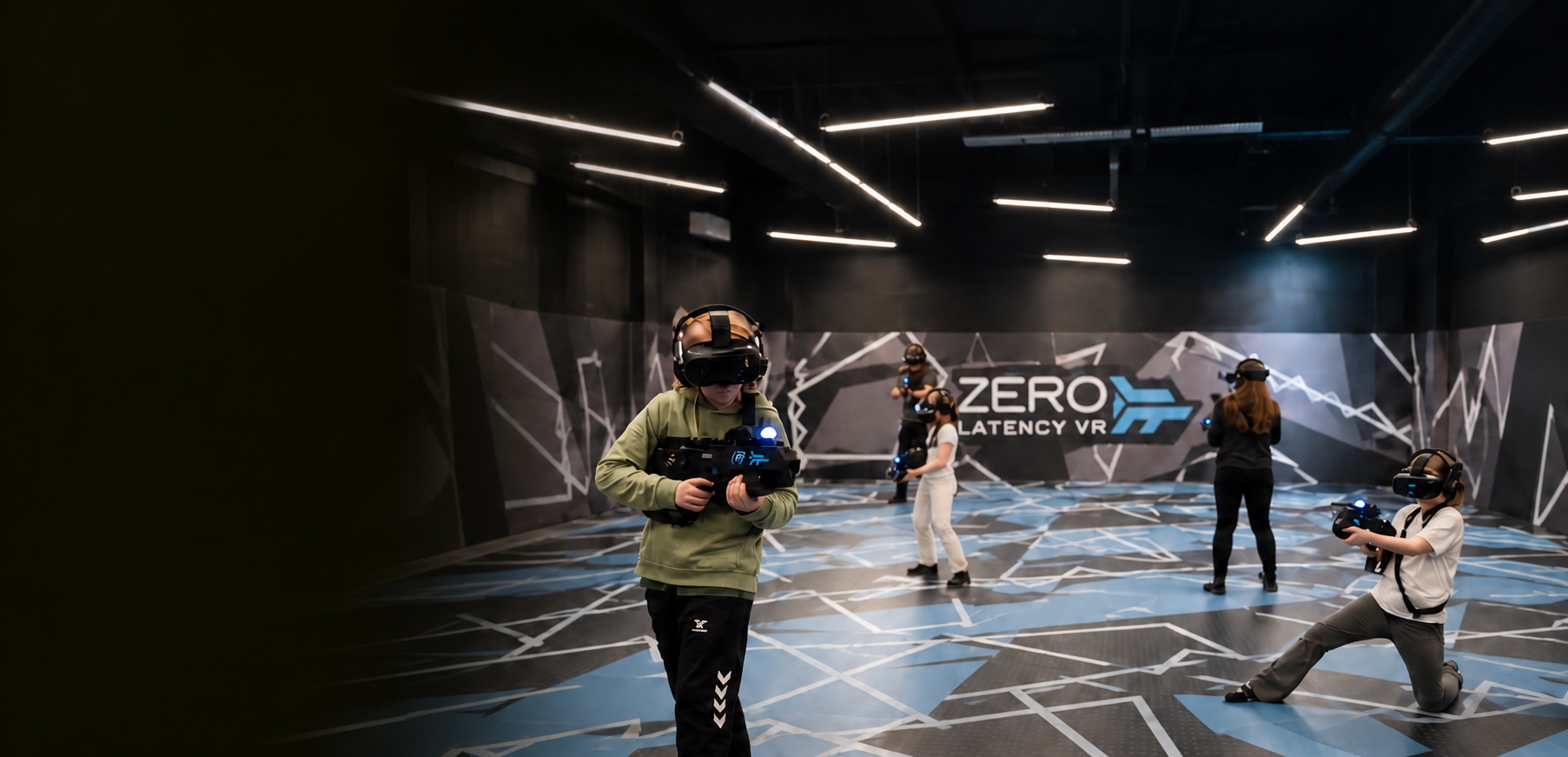 Spillere i Zero Latency-arenaen